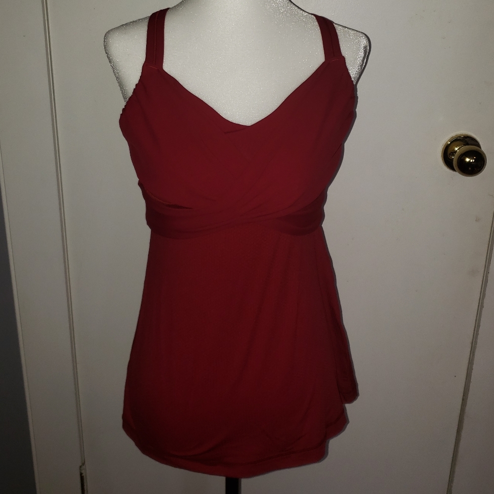 Lululemon Wrap It Up Sz 8 Racerback Yoga Tank Top